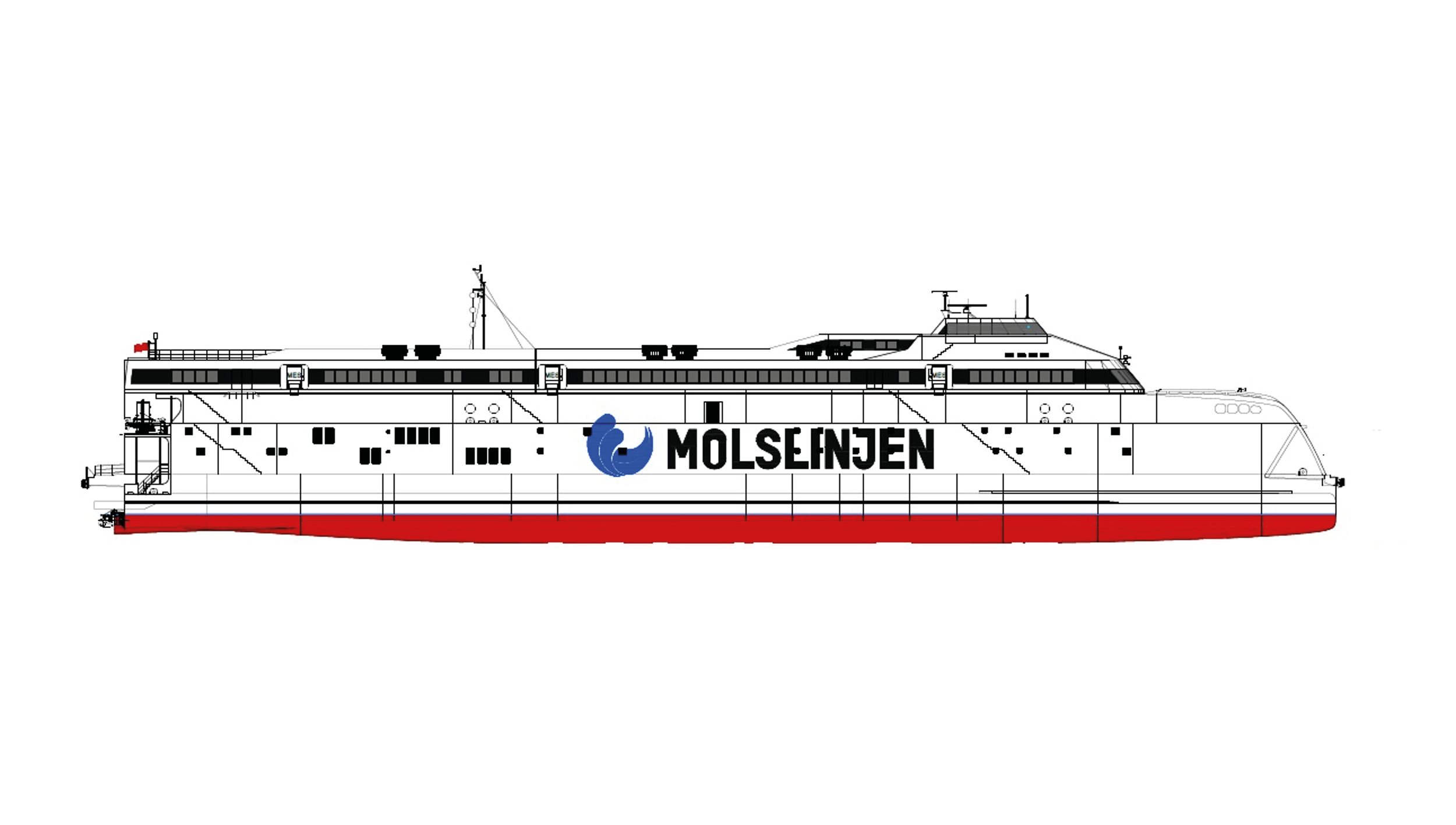 Elfærge Kattegat Skitse