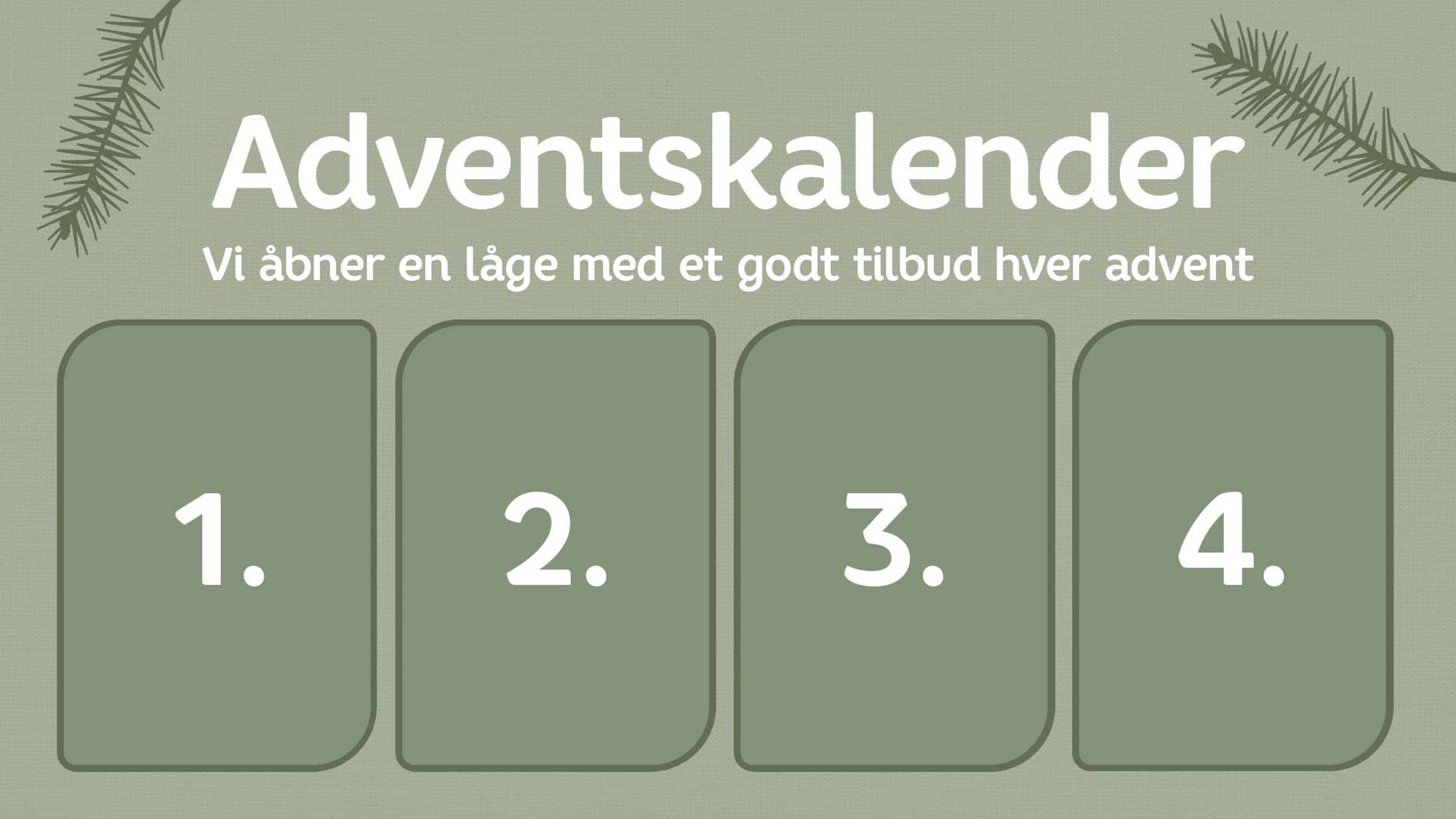 Adventskalender Stangd Banner DK 4000X2250