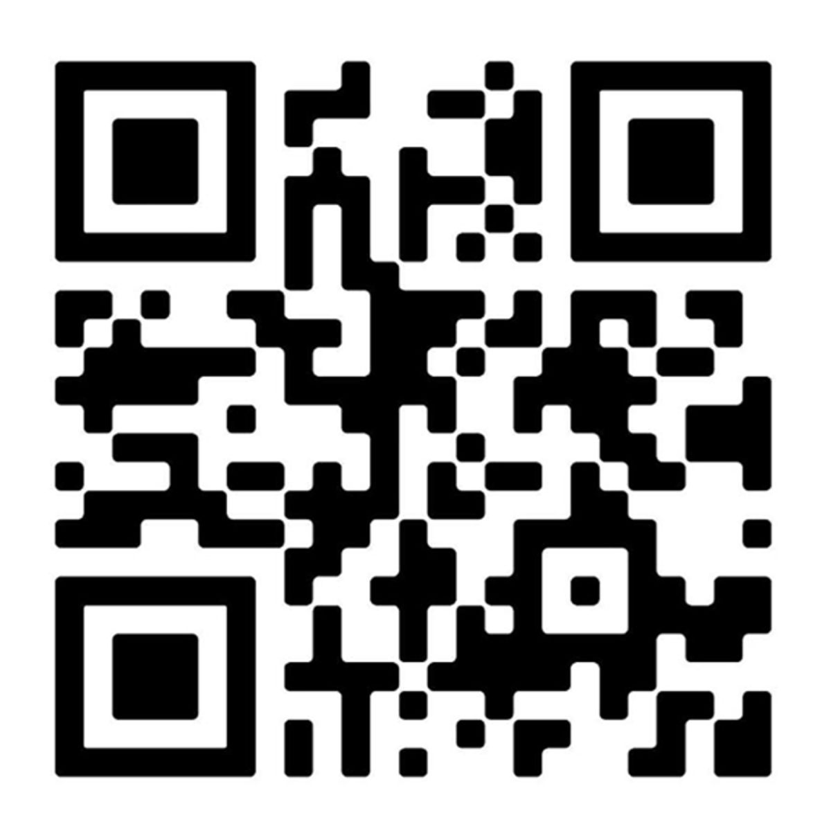 QR-kod för Helsingör visas med tydliga svarta och vita mönster.