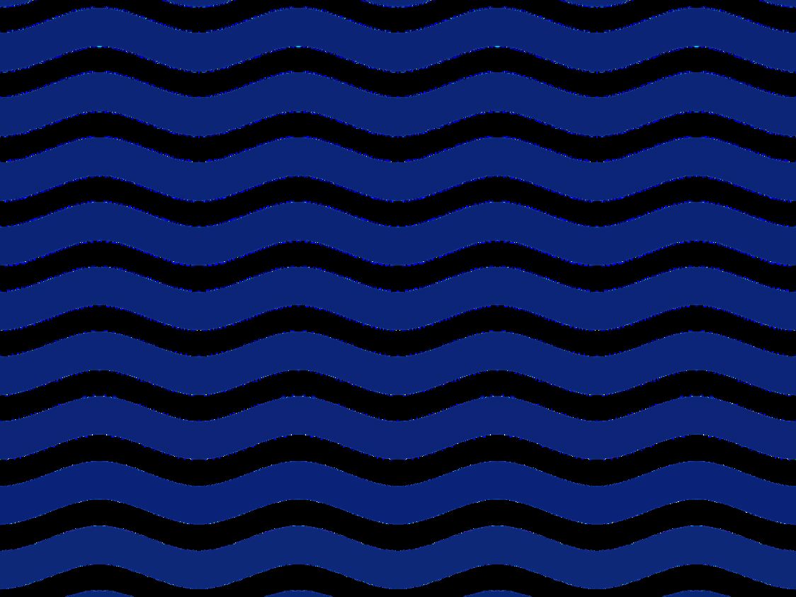 Blått vågmönster på svart bakgrund, Waves-serie, modern och stilren design.