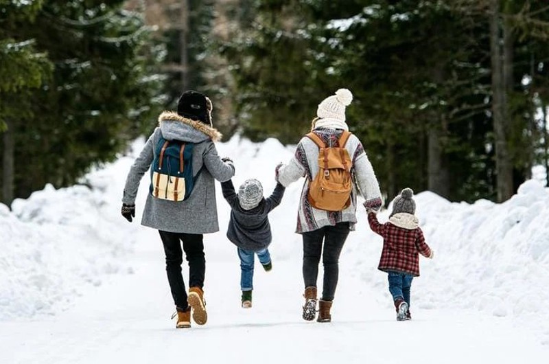 Family Winter Snowy Road Sfw 1200X480