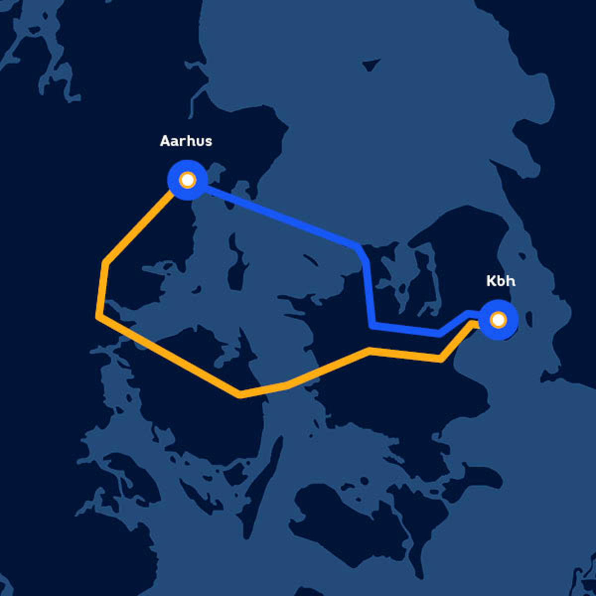 Molslinjen Den Smarte Vej Kort Med Aarhus Kbh 600X600px