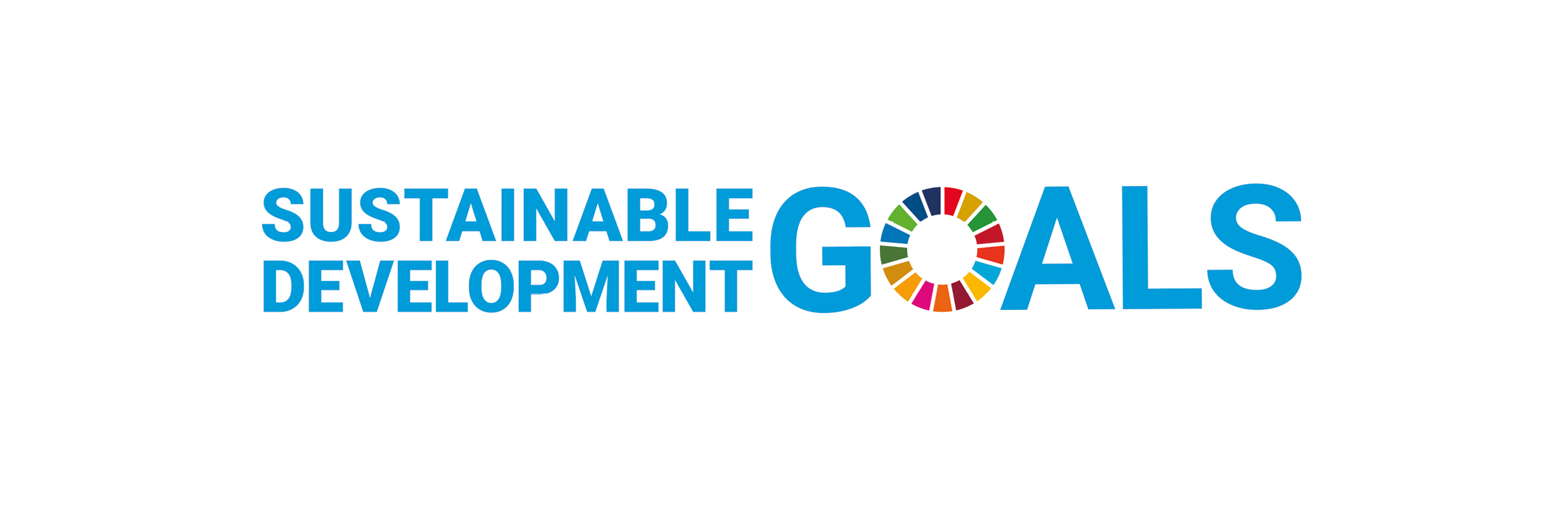 Sustainable Development Goals logo featuring vibrant color wheel design.